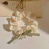 Diadema Floral de Cerdo Intestino Coreana Primavera Verano Diadema de Organza Femenina Goma para Cola de Caballo Cuerda para el Cabello Accesorios para el Cabello Venta al por Mayor