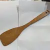 Espátula de Madeira para Asa de Frango, Espátula de Arroz, Espátula de Madeira Antiaderente Sem Pintura com Cabo Estendido, Fabricante de Espátulas de Cozinha
