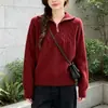 Nuevo cárdigan de punto trenzado con cuello alto y media cremallera transfronterizo para mujer, otoño e invierno, talla grande, suéter abrigo holgado y adelgazante