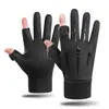 Guantes de Invierno de Terciopelo para Ciclismo y Bicicleta Eléctrica para Hombre, Cortavientos, Resistentes al Frío, Impermeables, Antideslizantes, Pantalla Táctil para Conducir, Guantes Cálidos