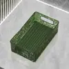 ZT1168 Caja de Almacenamiento de Escritorio con Patrón de Glaciar Almacenamiento de Cosméticos Artículos Varios Baño Sala de Estar Caja de Almacenamiento Organizador