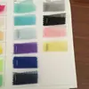 Vendas 45 organza de fio de vidro poliéster tecido liso sedoso alta densidade fio fio fosco multicolor em estoque
