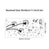 Br0583E Silueta Artística Diente de León Pegatina de Pared Autoadhesiva Decoración de Pared de Fondo para Habitación Infantil Mariposa Casual Pegatina