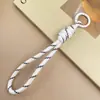 Cordão Colorido Novo para Celular Transfronteiriço, Corda Trançada Feita à Mão, Chaveiro para Capa de Celular DIY, Alça Destacável Anti-Perda para Garrafa de Água