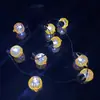 Colar Luminoso LED de Nove Cabeças para Halloween Festa de Halloween Colar de Fio Piscante Pingente de Halloween