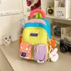 Mochila Optimizada Patchwork de Arte Dopamina para Niños Estudiantes de Primaria Salida de Verano Viaje de Estudios Mochila Pequeña Energética