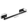 Barra de Toalla de Acero Inoxidable Estante para Toallas Barra de Toalla para Baño Juego de Accesorios para Baño Estante para Toallas de Baño Juego de Portarrollos de Papel Higiénico