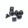 Fornecimento direto da fábrica de dados de mesa multifacetados de 10 mm, mini jogo de dados DND, plástico colorido, luminoso, dois lados, cor de terno
