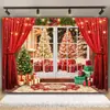 Decoración Transfronteriza Navideña de Gran Venta Ambiente Festivo Tela de Fondo para Escena Banner de Año Nuevo para el Hogar Tela de Fondo