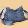 Bolso de mujer nuevo simple versátil bandolera gran capacidad multi-compartimento bolso cruzado moda retro bolso de mamá mujer