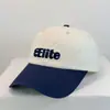 Gorra de Béisbol Bordada en 3D con Bloques de Color de Alta Calidad para Mujer, Estilo Retro Americano, Versátil para Uso Casual al Aire Libre, Protección Solar