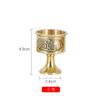 Copo de Água de Cobre com Pé Alto Copo de Vinho Doméstico para Guan Gong Deus da Riqueza Senhor Copo de Vinho Alto Copo de Água Benta Copo de Oferenda Ornamentos
