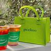 Bolsa Tote de Feltro com Nome de Cidade Bolsa Tote de Grande Capacidade Bolsa de Ombro Feminina Bolsa de Compras Souvenir Bolsa para Mamãe Bolsa de Mão