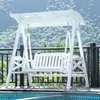 Balanço Pátio Externo Madeira Maciça Cadeira de Balanço Terraço de Villa Quintal Jardim Cadeira Suspensa Adulto Multiusuário Madeira Anti-corrosão Balanço