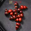 Frasco Giratorio de Calabaza Ébano para Rapé con Junta de Bambú Tallada, Florero Hueco Incrustado con Latón, Simbolizando Prosperidad y Ascensión
