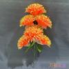 Flores Artificiais para Visitar Túmulos durante o Festival Qingming, Crisântemos Dourados de 7 Cabeças, Crisântemos Artificiais Grandes para Funeral e Ofertas Sacrificiais, Suprimentos Cinco-Sete
