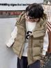 Ropa de Invierno para Niños Chaleco de Algodón para Niño Chaleco con Capucha para Bebé Ropa para Niños Otoño e Invierno Chaleco Cálido para Niño Ropa Exterior