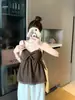 Camisola de Encaje de Color Sólido Top Tubo de Verano Top Holgado con un Diseño Elegante Estilo Corto para Ropa Exterior en Estilo 'Hot Girl'