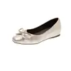 Zapatos de Baile Ballet Francés Estilo Cuero Genuino Tacón Oculto Corte Bajo Zapatos Individuales para Mujer 2026 Otoño Nuevos Mocasines Mary Jane Slip-on