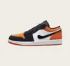 Zapatos Putian transfronterizos comercio exterior al por mayor zapatillas deportivas casuales versátiles de moda Jordan 1 para parejas, AJ1 de caña baja, zapatillas de panda para hombre y mujer