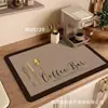 Bandeja de gotas para máquina de café terra de diatomáceas bancada de cozinha absorção de água almofada macia tigela e prato almofada de isolamento térmico lavatório de banheiro porta-copos