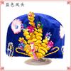 Chapéu Coroa de Fênix de Veludo, Artigos Funerários, Chapéu de Longevidade para Idosos, Traje Tang, Roupa de Longevidade Bordada Artesanal Estilo Chinês, Novo Estilo Chinês