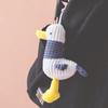 Vamos lá pato pingente de mochila Boneca Boneca chaveiro de pato de pelúcia feminino enfeites de bolsa fofos presente escolar