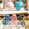 Botella de Agua Portátil para Perros Transfronteriza con Gancho, Esférica, Plegable Dispensador de Agua para Exteriores, Botella de Agua para Mascotas
