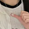 Colar de Flor Grande Estilo Coreano para Mulheres, Novo Design de Nicho, Moderno, Simples, Luxo Leve, Corrente de Clavícula Versátil, Toque de Alto Padrão