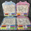 Pintura a la Acuarela Sanrio My Melody y Cinnamoroll Set de Colorear DIY de 6 Colores con Tarjeta de Succión Set de Papelería Premio para Estudiantes