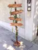 Señales de Madera Anticorrosión para Exteriores, Señales Guía Publicitarias para Parques y Zonas Turísticas, Señales Direccionales Verticales, Señales de Madera con Texto Grabado