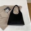 Bolso Grande Relajante para Mujer 2025 Nuevo Otoño Bolso de Hombro para el Trabajo Bolso Tote Cubo de Gamuza