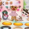 Livro de adesivos abstratos fofos Yuxian, apresentando designs de emoji criativos e engraçados para diversão DIY e projetos de colagem, fornecido diretamente pela marca