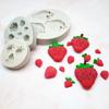 Série de frutas Morango Framboesa Silicone Molde de Chocolate Dobrar Molde de Bolo Doce Biscoito Baking Mill