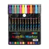 Set de Marcadores Acrílicos de Doble Punta para Pintura Infantil, Lavables, No Manchan, Plumas de Acuarela Pintadas a Mano para Arte Urbano