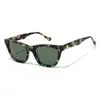 Gafas de Sol Modernas Estilo Ojo de Gato para Hombres y Mujeres, Gafas de Sol Metálicas de Clip, Gafas Personalizadas Anti-UV para Viaje