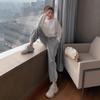 Nuevo traje deportivo para mujer primavera/otoño/invierno Sudeste Asiático transfronterizo nuevo suéter arcoíris holgado pantalones harén conjunto de dos piezas