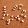 Clavos de Madera Natural con Forma de Bola, Clavos de Madera Maciza con Forma de I, Chinchetas Creativas, Clavos para Tablero de Corcho, Clavos Esféricos, Clavos para Arte, Clavos para Pared al por Mayor
