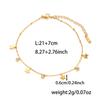 Pulsera de Moda de Acero de Titanio con Múltiples Colgantes Acero Inoxidable Amor Estrella Luna Ojo del Diablo con Diamante Pulsera de Luz