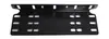 Soporte de placa de matrícula de tres filas de agujeros, soporte de luz modificado para vehículo todoterreno, soporte cuadrado para luz de trabajo, soporte para tira de luces