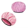 Gorro de ducha impermeable para mujer, elegante y atractivo, adecuado para usar en la ducha y la cocina, a prueba de aceite, de doble capa, engrosado, para uso doméstico