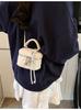 Bolso cruzado de mujer, nuevo y moderno bolso bandolera con cadena rómbica, bolso de cubo portátil súper popular, bolso de hombro de moda.