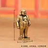 Buda Maitreya Vestindo Terno de Latão Puro, Buda CEO Dominador, Peça Decorativa Vintage, Animal de Estimação de Chá para Mesa, Ornamento Artesanal