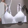 Algodón Puro Ropa Interior Cómoda Sin Costuras Para Niña Período de Desarrollo Estudiante de Secundaria Pecho Pequeño Push-up Sujetador sin Aros Delgado