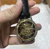 Reloj de pulsera mecánico manual retro hueco con números romanos europeos y americanos, 15 colores, ganador