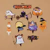 Decoración de Pastel de Halloween Telaraña Murciélago Goma Suave Calabaza Fantasma Adorno Ojos Caramelos Cuentas Decoración Tarjeta de Inserción Plugin