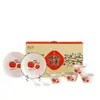 Nuevo Juego de 4 Tazones 4 Cucharas 2 Platos de Cerámica Shishi Ruyi de Yuhuo Vajilla 10 Regalos para Eventos Publicitarios de Negocios Venta al por Mayor