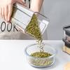 Pote Hermético à Prova de Umidade para Cozinha Grau Alimentício Grãos Pote de Armazenamento de Plástico Lanche Chá Caixa de Conservação Fresca Caixa de Armazenamento