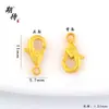 Acessórios de Joia com Fecho Lagosta Dourado Areia DIY Atacado Chaveiro de Alta Retenção de Cor Material com Contas Fivela de Conexão para Pulseira Colar