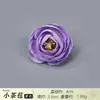 Flores artificiales de tono morado, abanico de novia, linterna de festival, pasador DIY, birrete de graduación, kit de materiales para tocado
